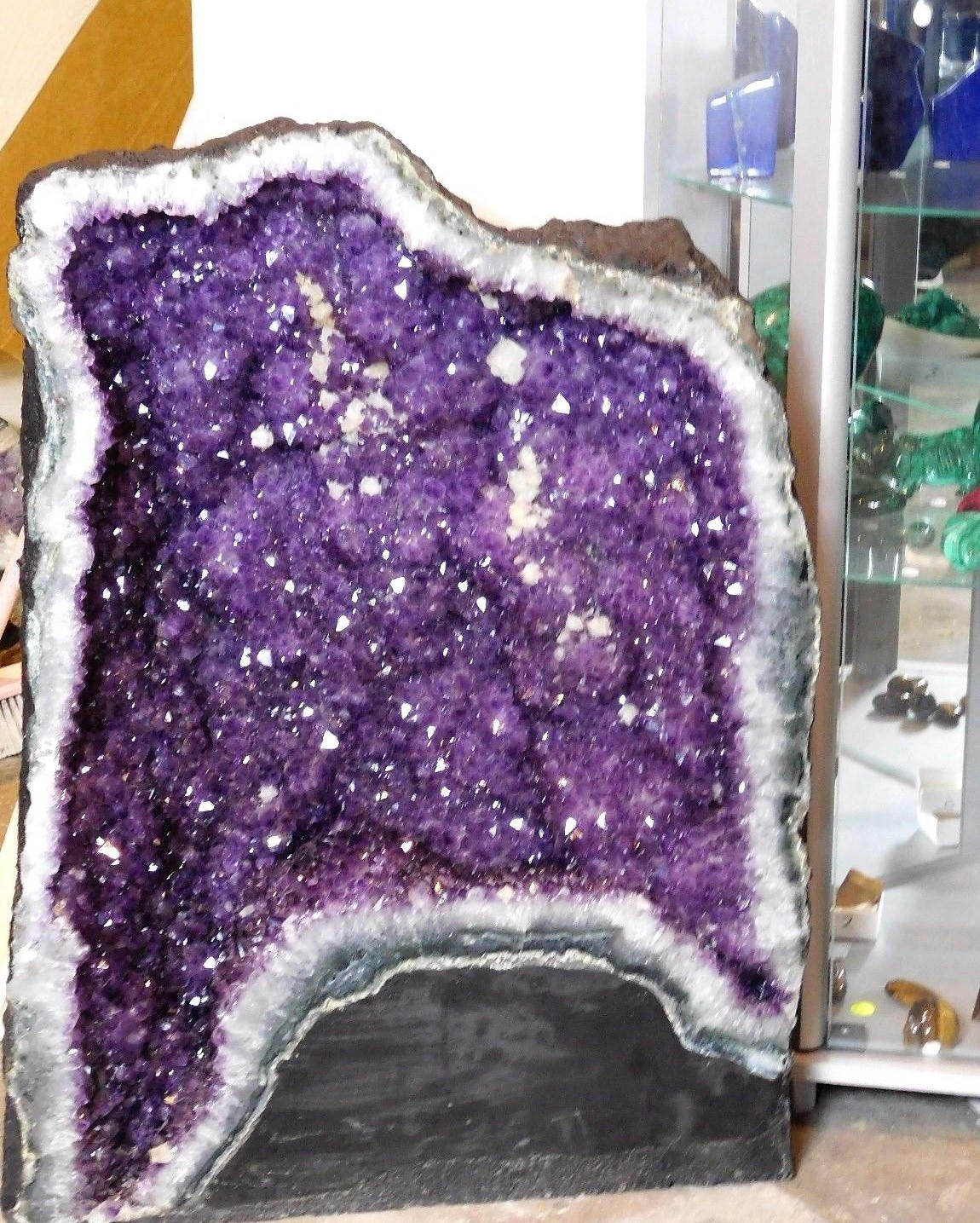 Image of Huge Amethyst Crystal Quartz Church Cave - Brazil 100Kg Business Hotel Home Spa Decor Statement Piece