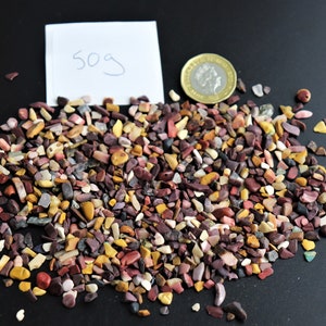 Extra small jasper crystal chips 50g bags - arts crafts