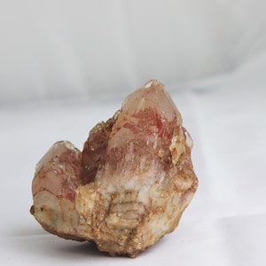 3) Red Phantom Quartz Crystal Point Congo