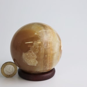 23) Aragonite Crystal Sphere Ball Unique Home Decor 3&quot;