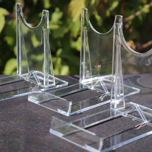 Extra large plastic crystal / mineral display stands  x1