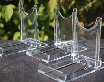 Extra large plastic crystal / mineral display stands  x1