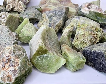 Green opal rough crystal rough