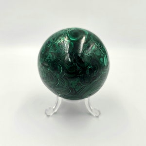 Sfera grande di cristallo di malachite (#22)