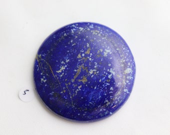 5) lapislázuli cristal cabochon azul azul natural pirita Afganistán joyería fabricación
