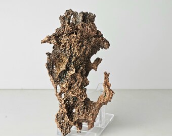 46) Cristal de cobre natural nativo