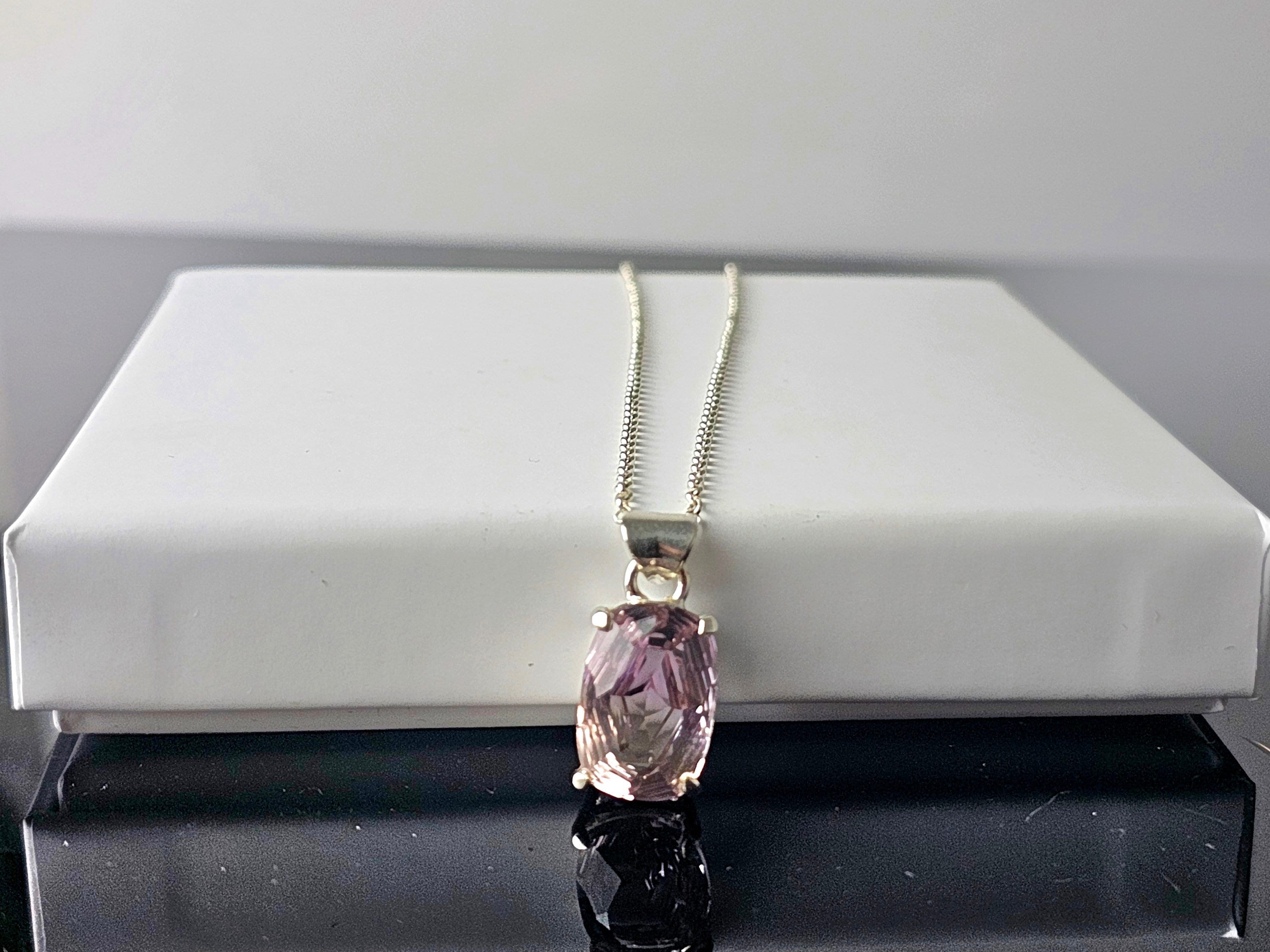アメトリン　シルバーネックレス 319) アメトリン クリスタル ネックレス 925 シルバー - Etsy 日本