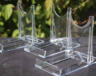 Extra large plastic crystal / mineral display stands  x1