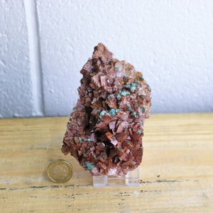 12) ROSASITE Crystal On Dolomite Matrix Morocco