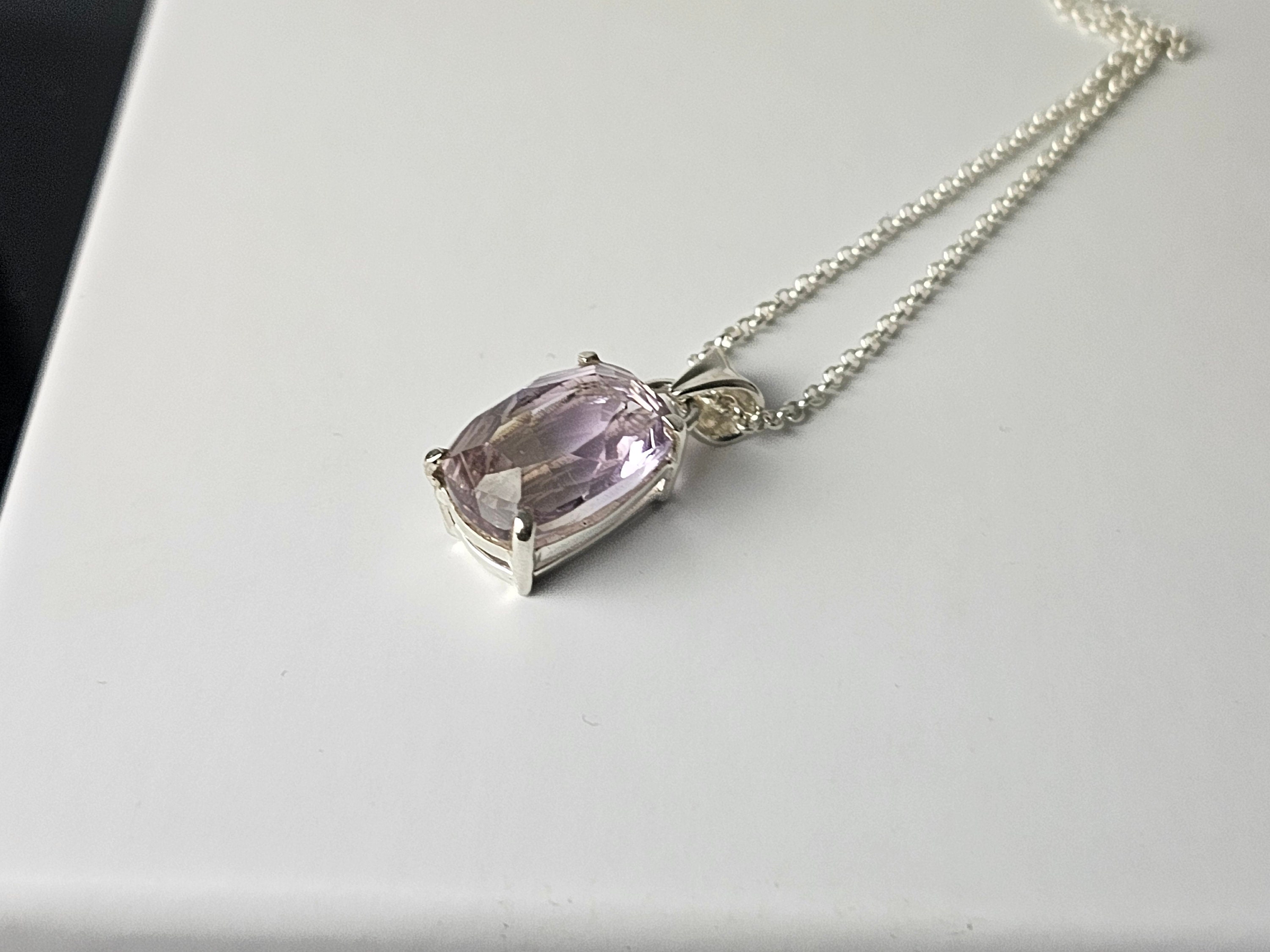 319) アメトリン クリスタル ネックレス 925 シルバー - Etsy 日本