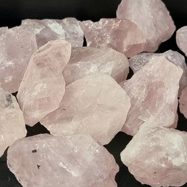 Rough rose quartz crystal