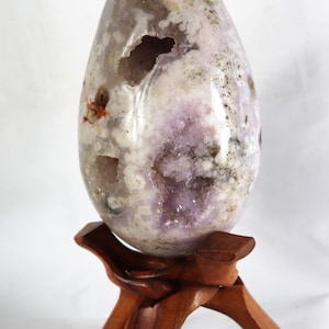 Large Amethyst Crystal Egg Purple Quartz Geode Carving Interior Desing Home Decor