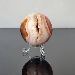 32) Carnelian Crystal Sphere