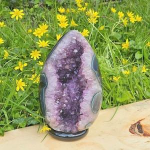4) Large Amethyst Crystal Egg