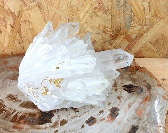 5) Clear Quartz Crystal Cluster