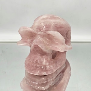Großer Rosenquarz Kristall Schädel 3.6KG