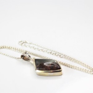 52) Lodalite Crystal Necklace 925 Silver