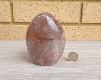 9) Red Hematoid Quartz Crystal