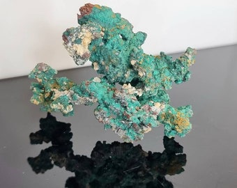 8#) Malachite On Copper Crystal