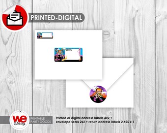 Splatoon Printable Address Labels, Splatoon Envelope Seals, DIY, Splatoon Party Decoration, Splatoon Labels, Splatoon Party