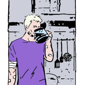 Clint Barton/Hawkeye Art Print