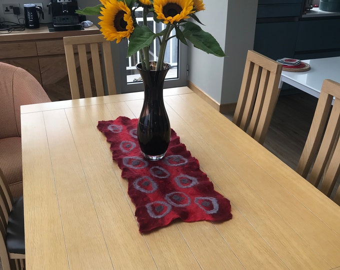 Wet Felted Table Runner