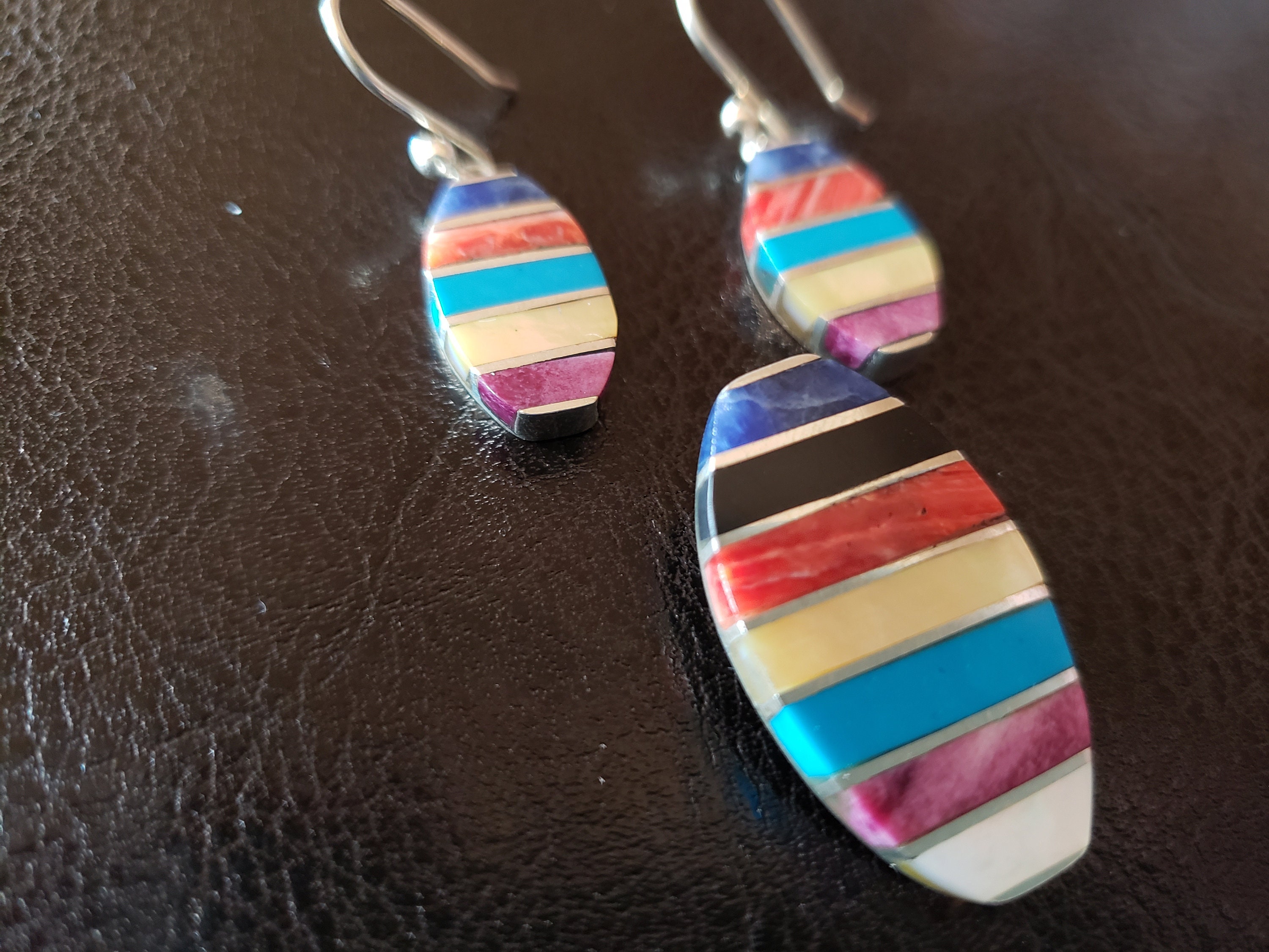 950 Peruvian Silver Jewelry Necklace Earrings W/natural Etsy Ireland