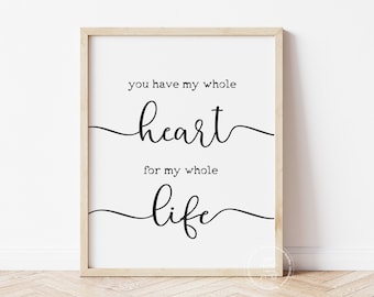 Love Home Decor Print | Valentine's Day Wall Art | Valentines Poster | Couples Decor | Printable Wall Decor
