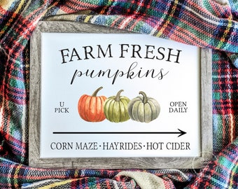 Farm Fresh Pumpkins Print | Herfst Home Decor Print | Fall Wall Decor | Fall Pumpkins Print | Pompoen patch teken