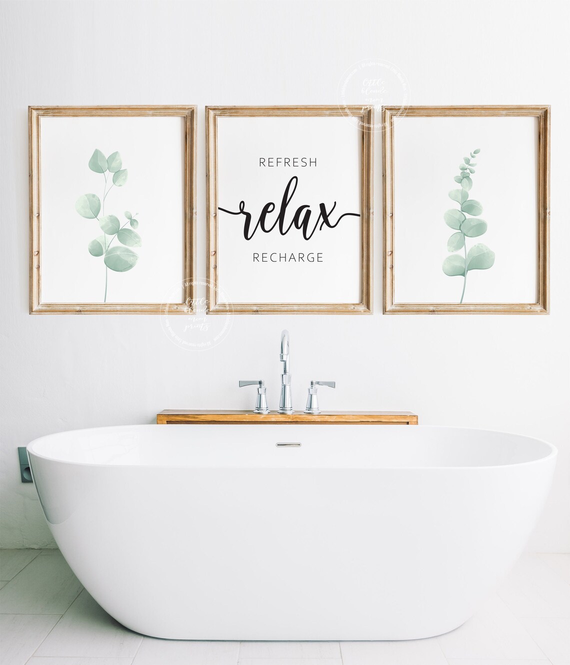 Bathroom Wall Decor Set of 3 Wall Art Farmhouse Wall Art - Etsy