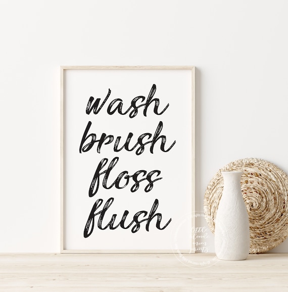 Bathroom Wall Decor Print | Home Printable | Bathroom Sign | Half Bathroom Decor | Bathroom Wall Art | Bathroom Decor | Kids Bathroom