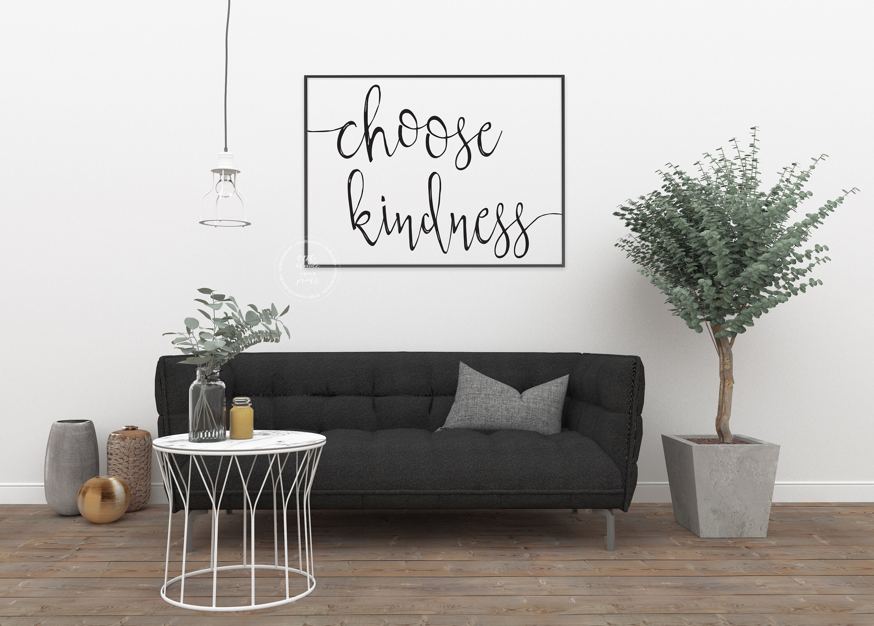 Choose Kindness Wall Decor Large Wall Art Living Room Etsy
