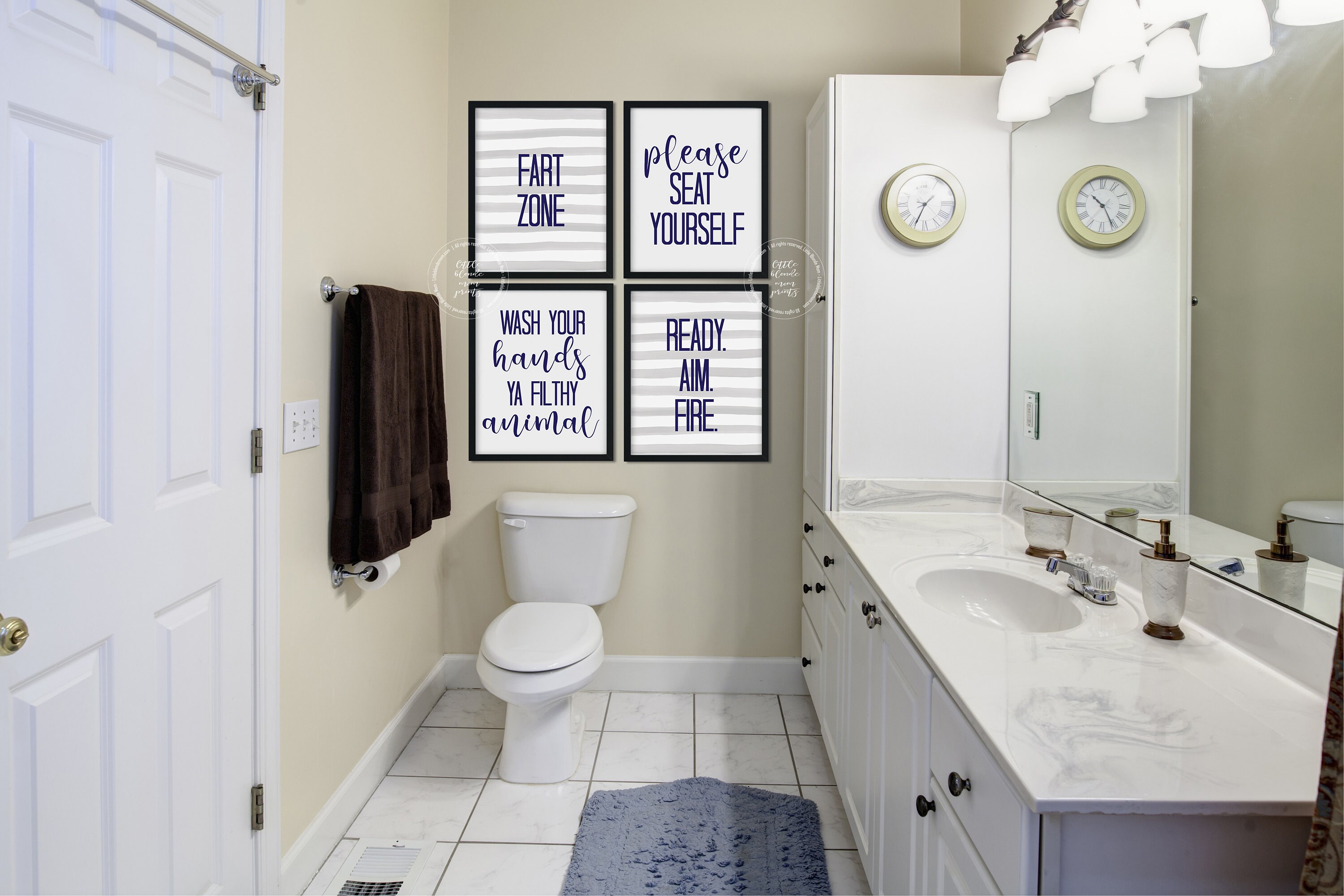 Funny Bathroom Printable Signs