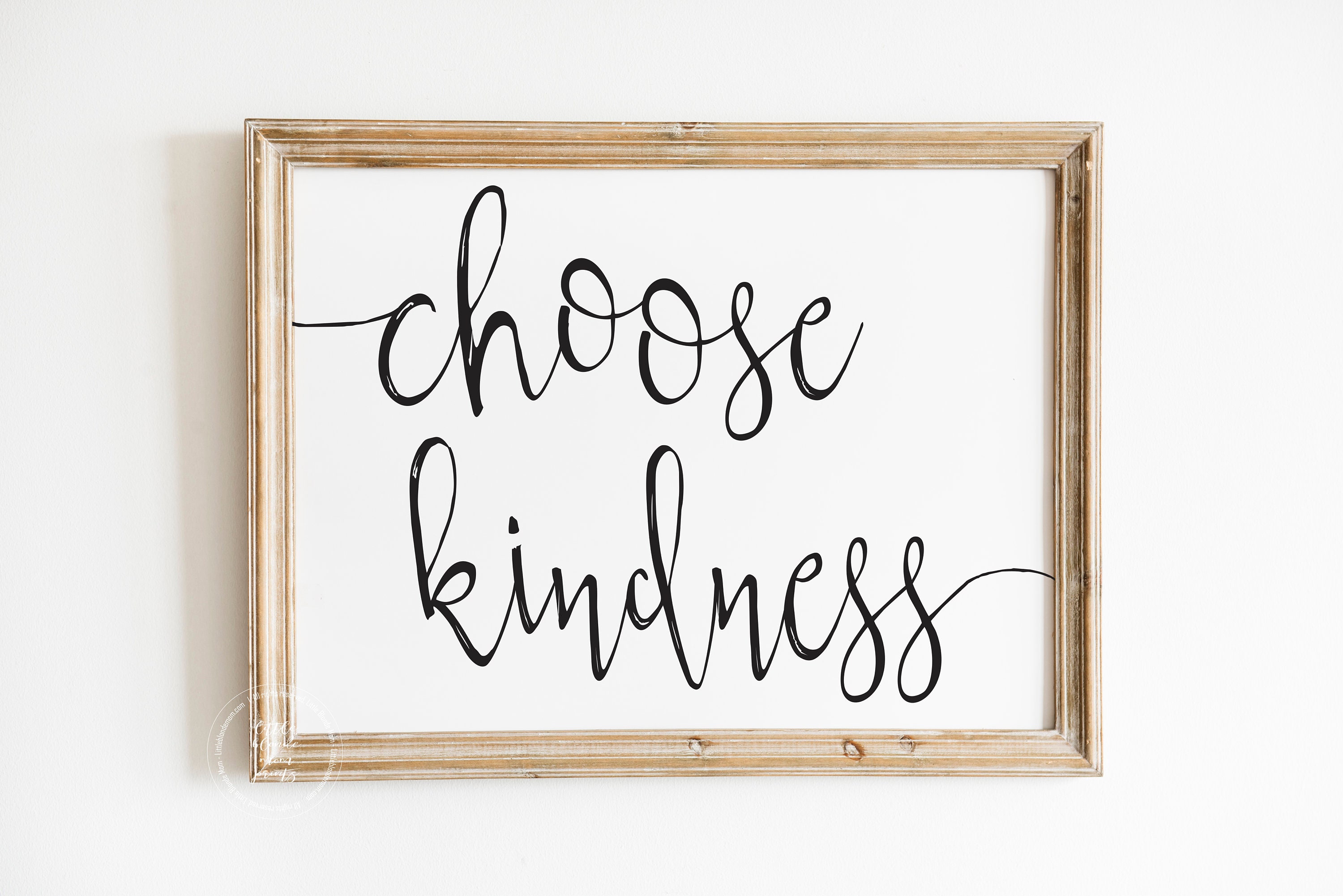 Choose Kindness Wall Decor Large Wall Art Living Room Etsy