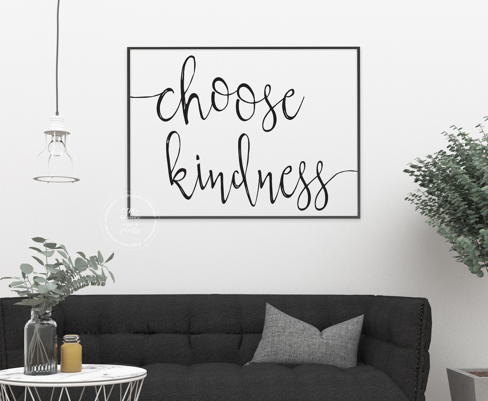 Choose Kindness Wall Decor Large Wall Art Living Room Etsy