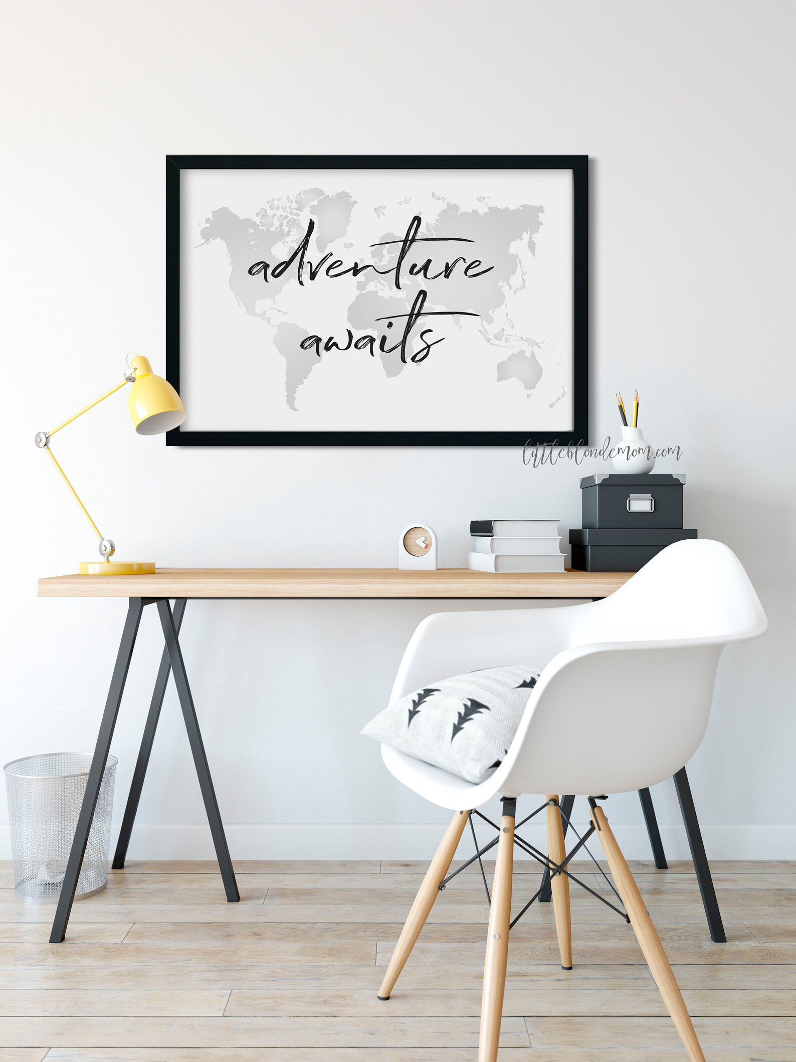 Adventure Awaits Wall Decor Map Wall Art Gallery Wall | Etsy