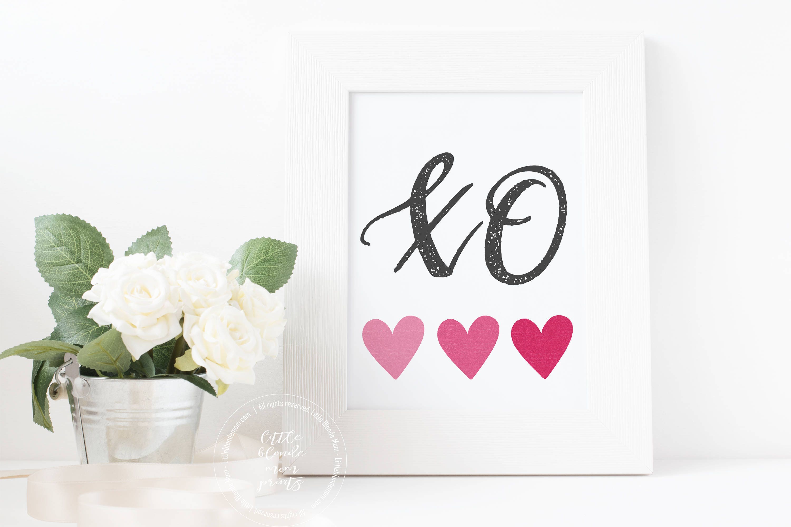 Diy hot cocoa valentine card with a free printable XO Hearts Print Valentine's Day Printable Valentines | Etsy