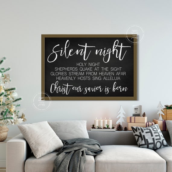 Quiet Evening Lyrics Printable Significant Wall Decor Farmhouse Decor Chalkboard Black White Xmas Wall Artwork Prompt Obtain image about Silent Night Lyrics Printable called Quiet Night time Lyrics Printable Enormous Wall Decor Farmhouse Decor Chalkboard Black White Xmas Wall Artwork Fast Down load