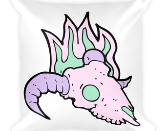 Skull Square Pillow