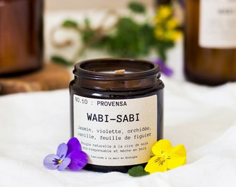 Bougie parfumée et cire de soja NO.10 : Provensa par Wabi-Sabi