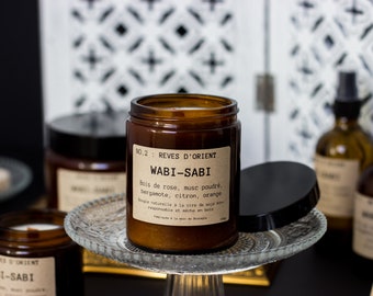 Natural soy candle NO.2: Dreams of the Orient by Wabi-Sabi