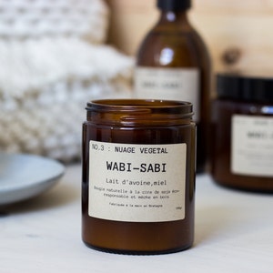 Scented soy candle NO.3: Vegetal Cloud by Wabi-Sabi