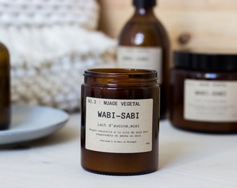 Bougie soja parfumée NO.3 : Nuage Végétal par Wabi-Sabi