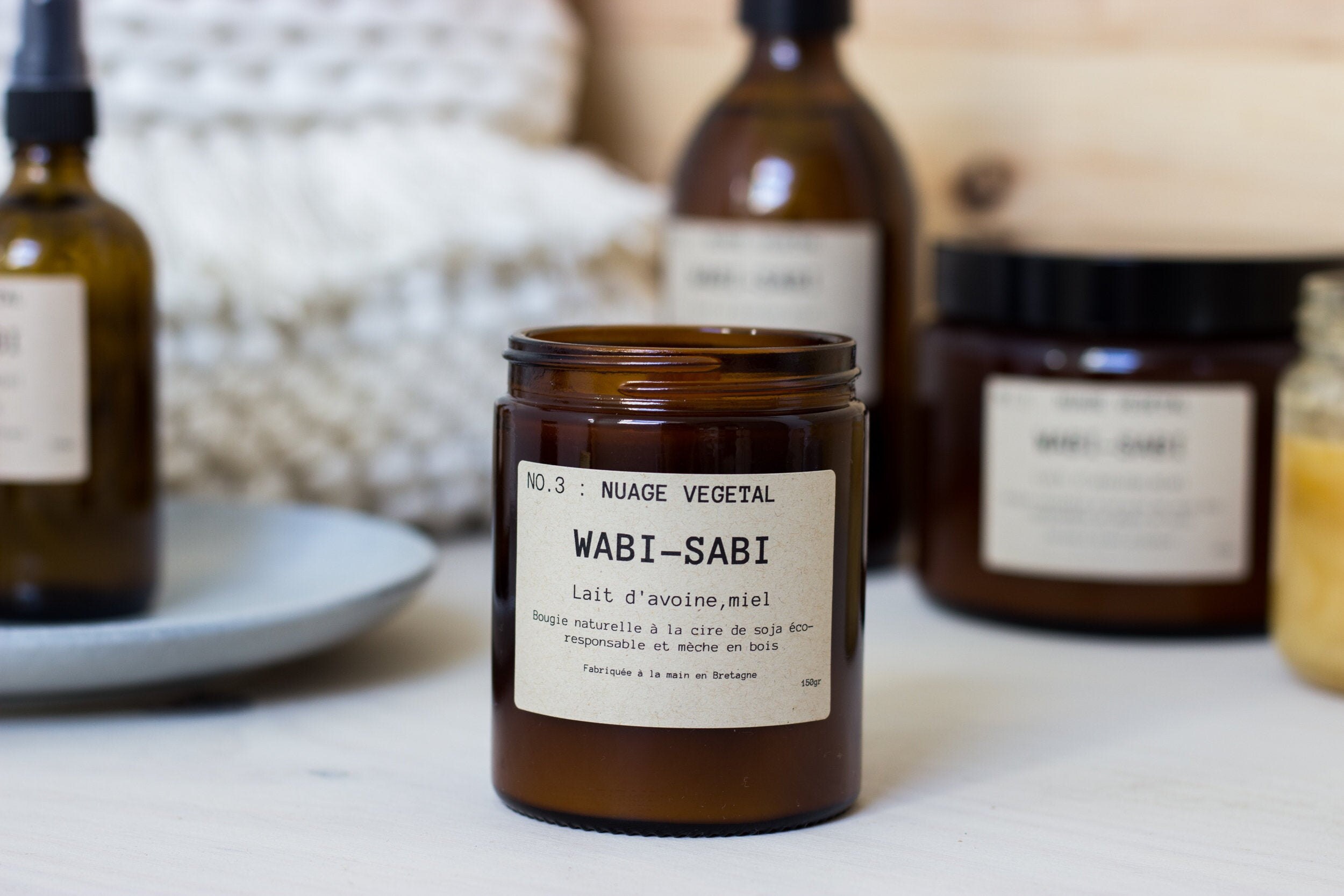 Scented Soy Candle NO.3: Vegetal Cloud by Wabi-sabi - Etsy