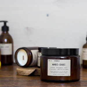 Natural candle with soy wax NO.5: Chania by Wabi-Sabi image 3