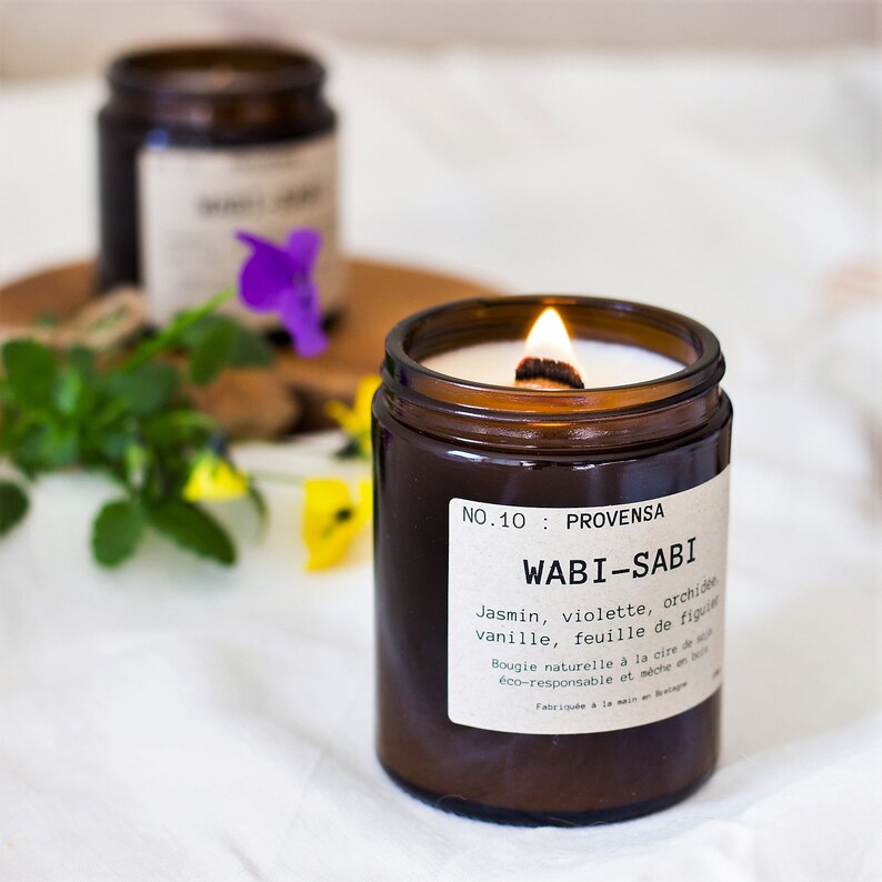Bougie Aromatique Vanille SINCERO HOME - Cire De Soja Naturelle, Mèche Bois, Artisanale Et Écologique
