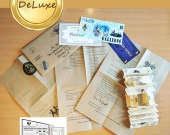 Deluxe First Year personalized acceptance letter Not aff with TM harry potter acceptance letter set for Whichcraft and Wizardry school