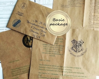 First Year personalized acceptance letter Not aff with TM harry potter acceptance letter set for Whichcraft and Wizardry school