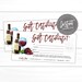Editable Wine Gift Certificate Holiday Printable Gift | Etsy