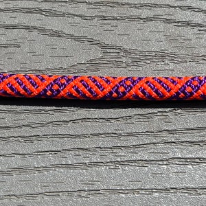 Dog Leash Made from recycled climbing rope Orange/Purple